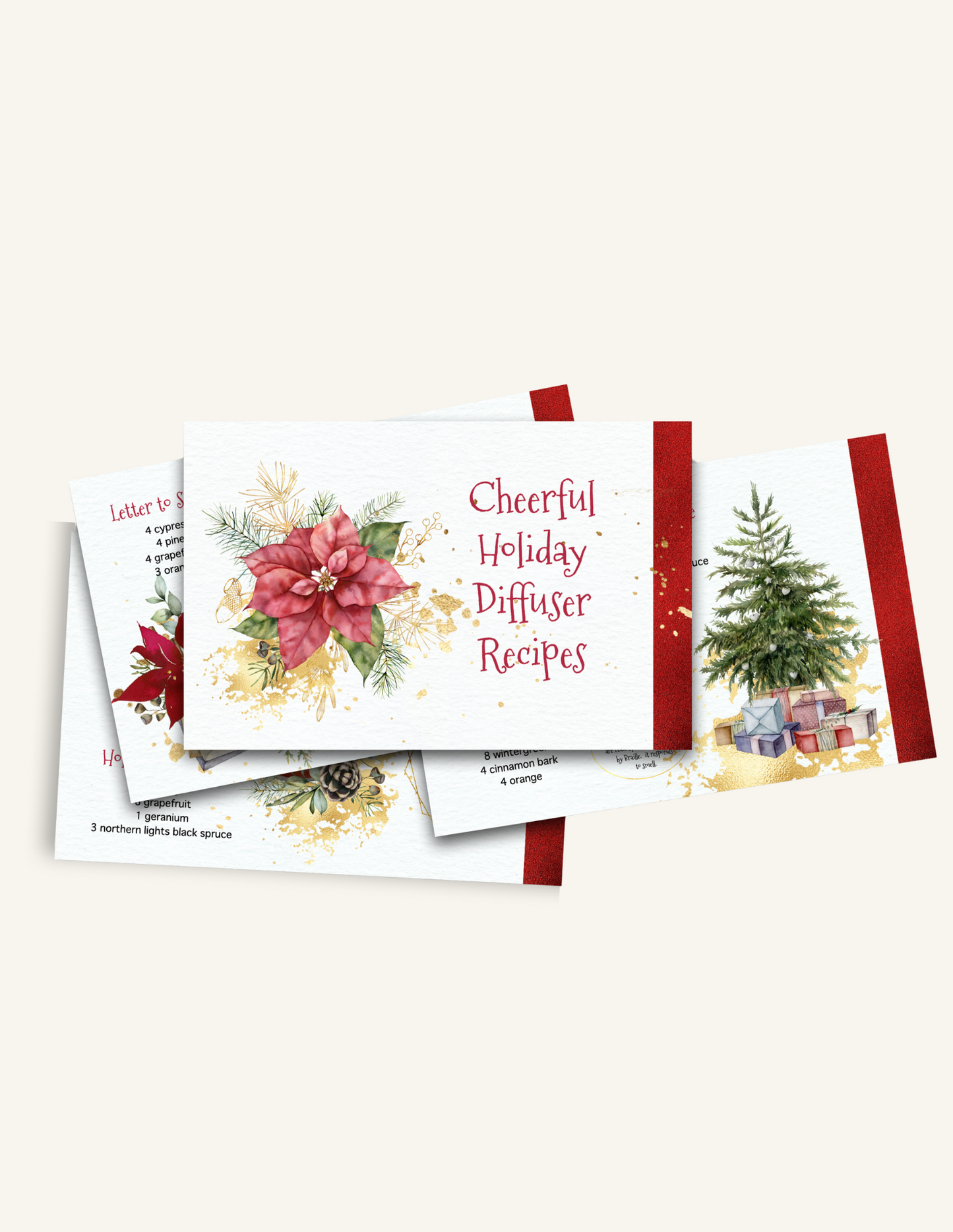 Cheerful Holiday Diffuser Recipes (5 pack)