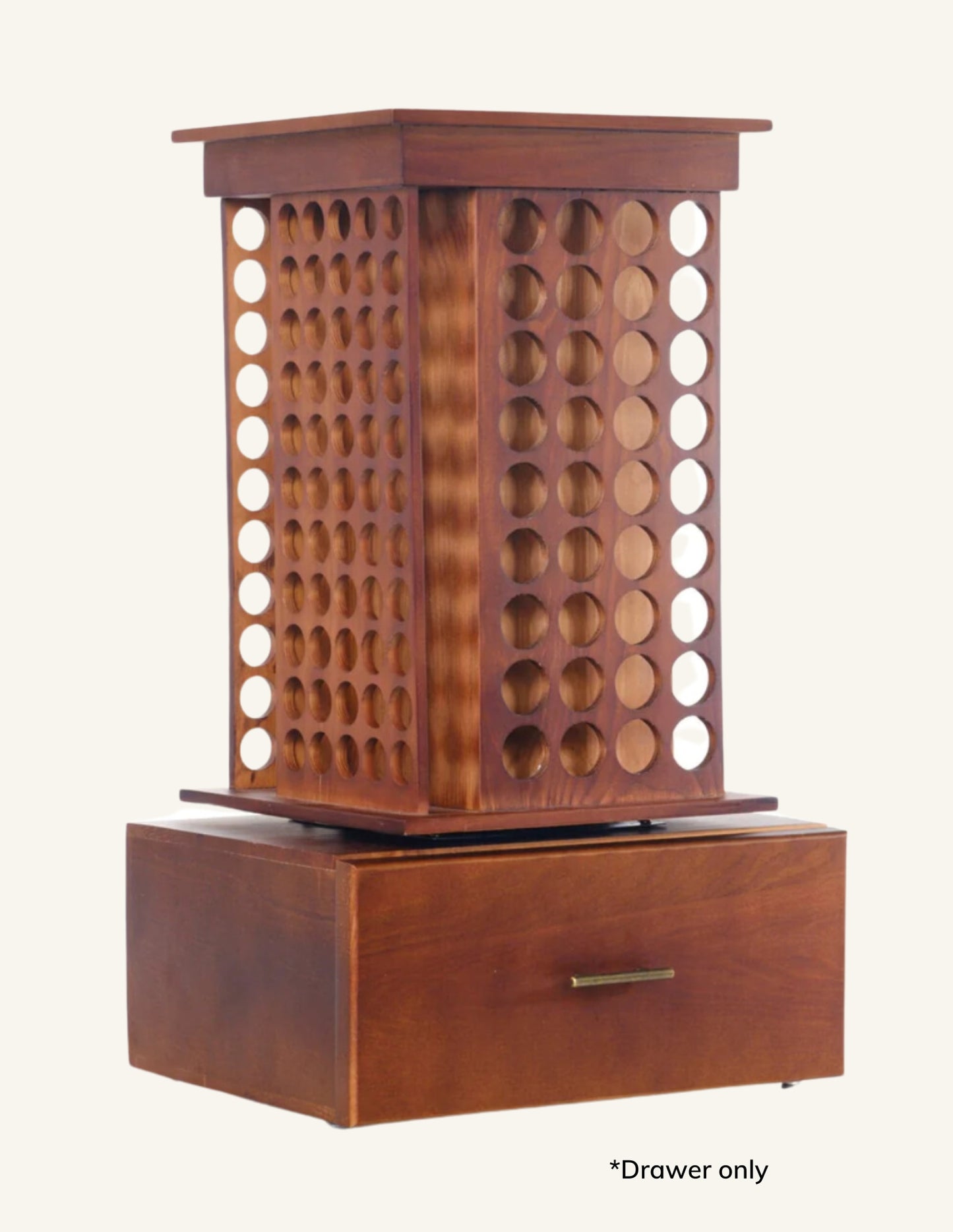 Drawer for Rotating Essential Oil Display