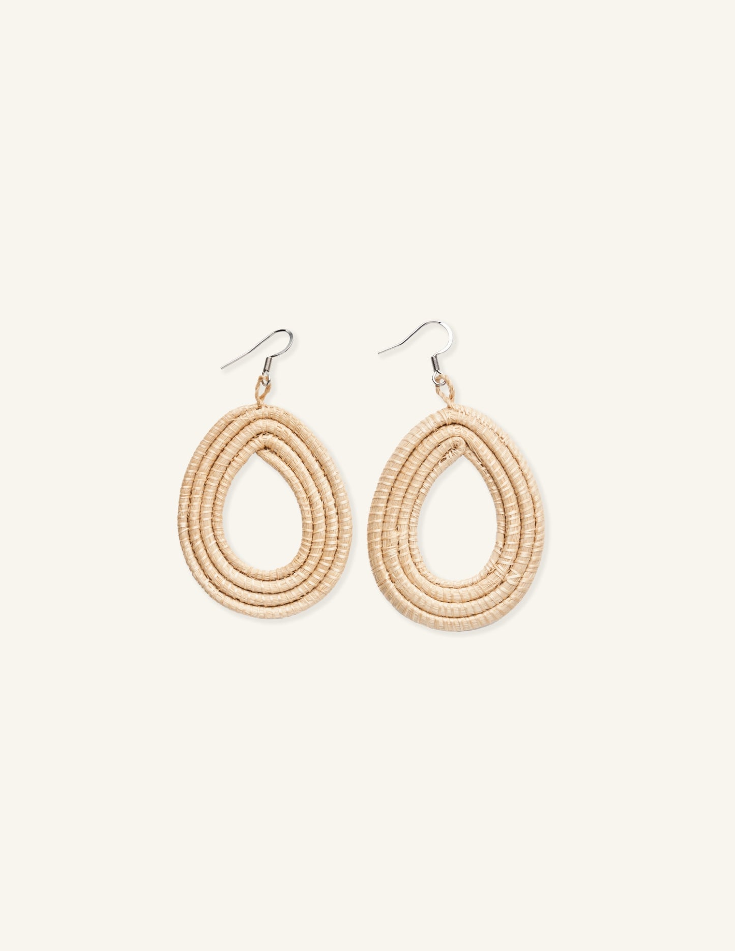 Natural Woven Earrings, Artisan Collection