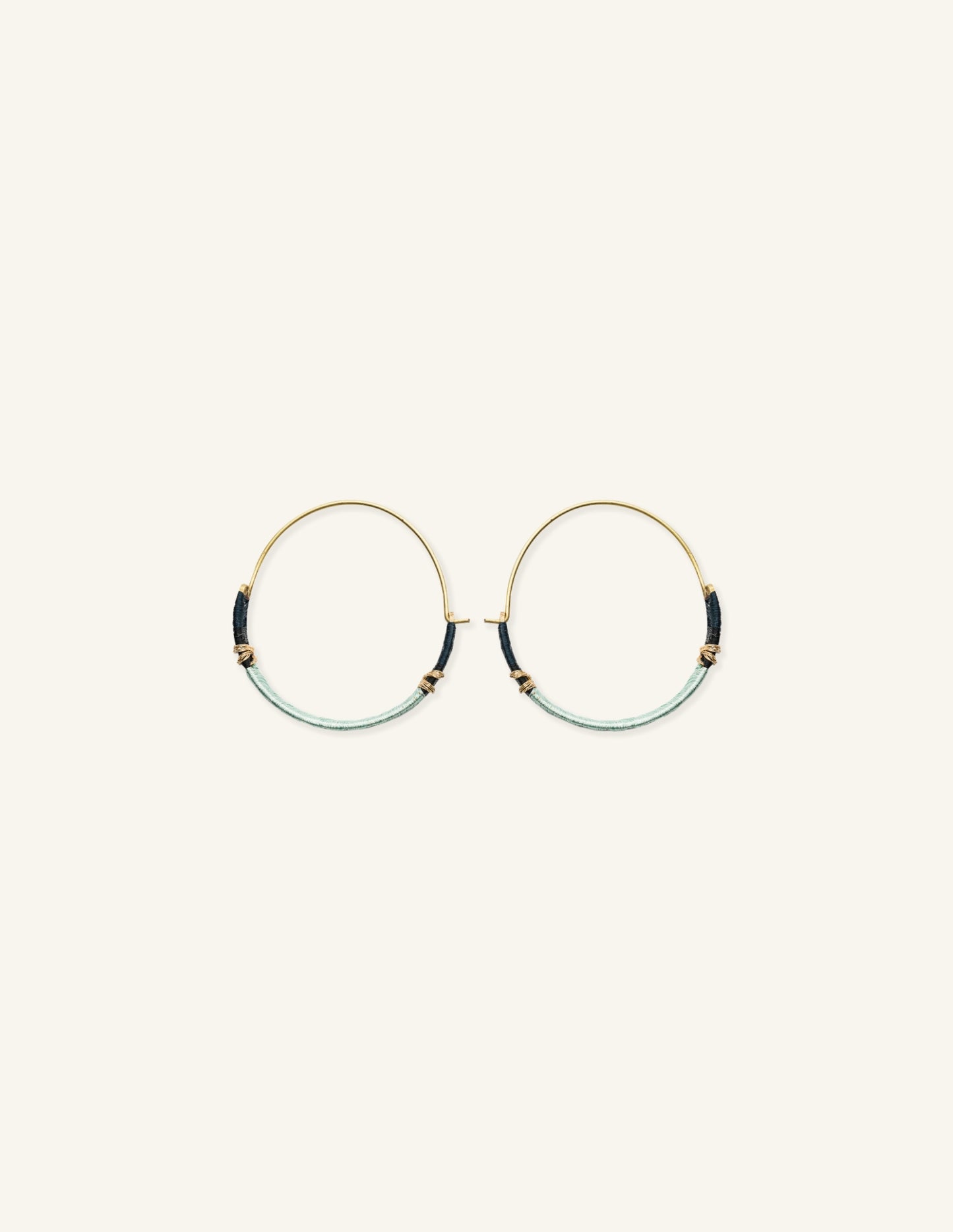 Thread Hoop Earrings, Artisan Collection