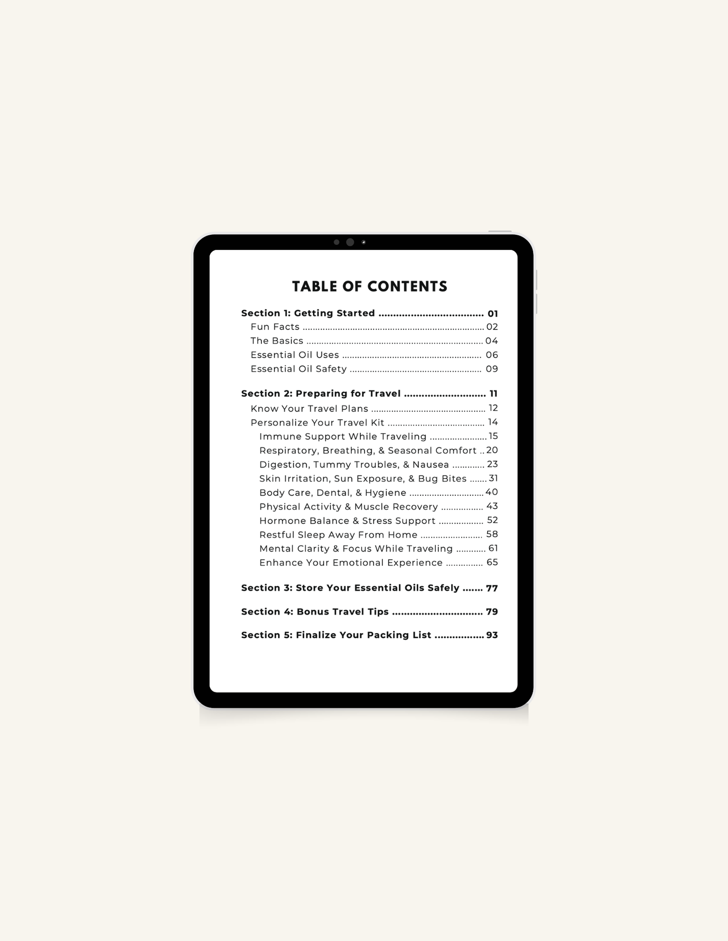 Essential Oils for Travel (Digital Download)