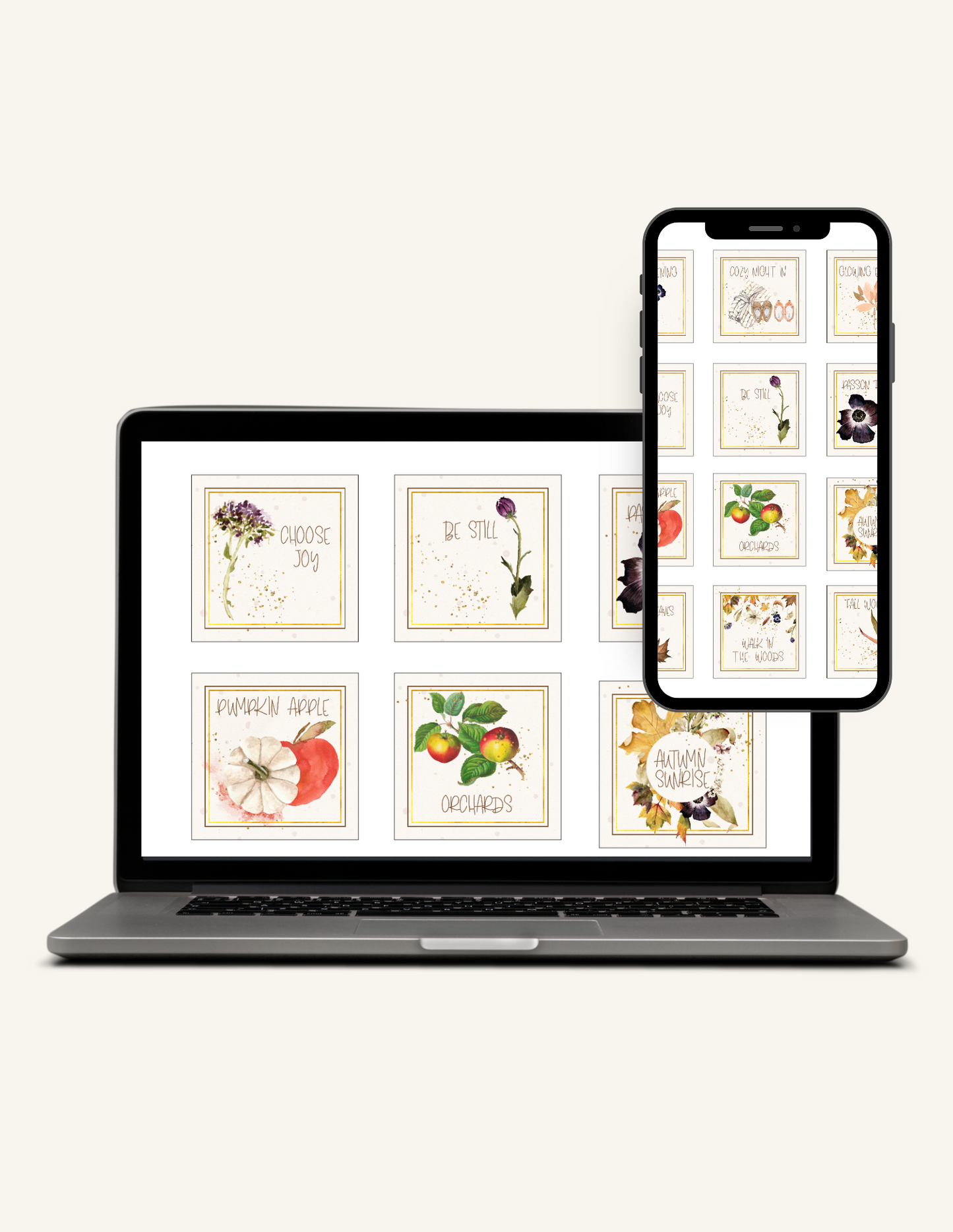 Autumn Rollers & Sprays Labels, Digital Download