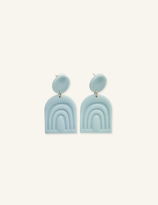 Blue Resin Earrings, Artisan Collection