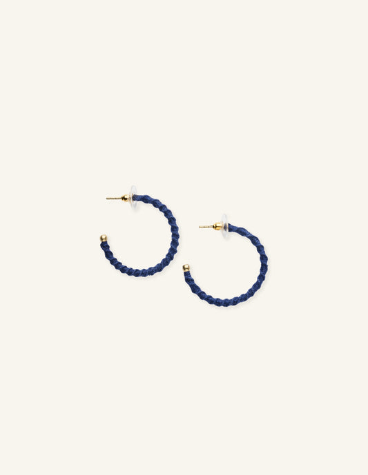 Macrame Hoop Earrings, Artisan Collection