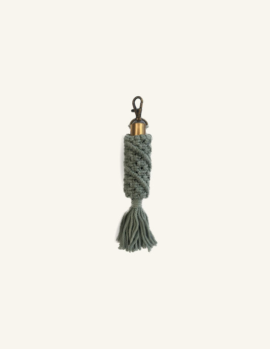 Macrame Roller Holder with Keychain