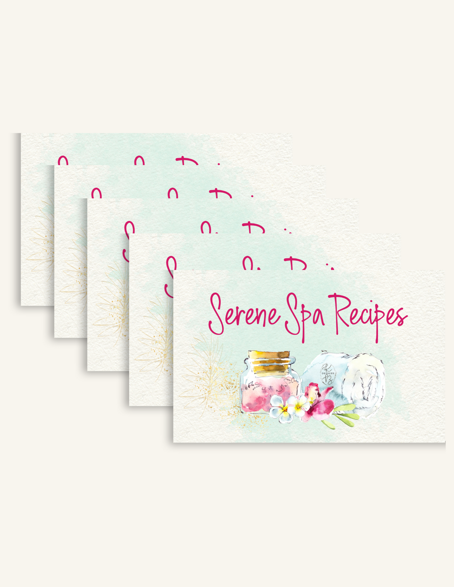Serene Spa Diffuser Recipes (5 pack)
