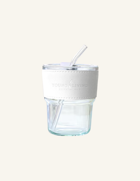 Young Living Glass Cup + Straw