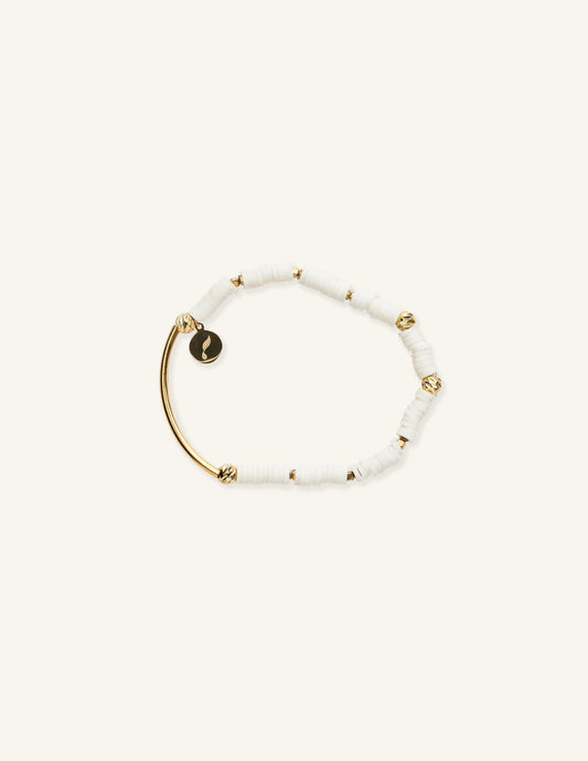 White and Gold Bracelet, Artisan Collection